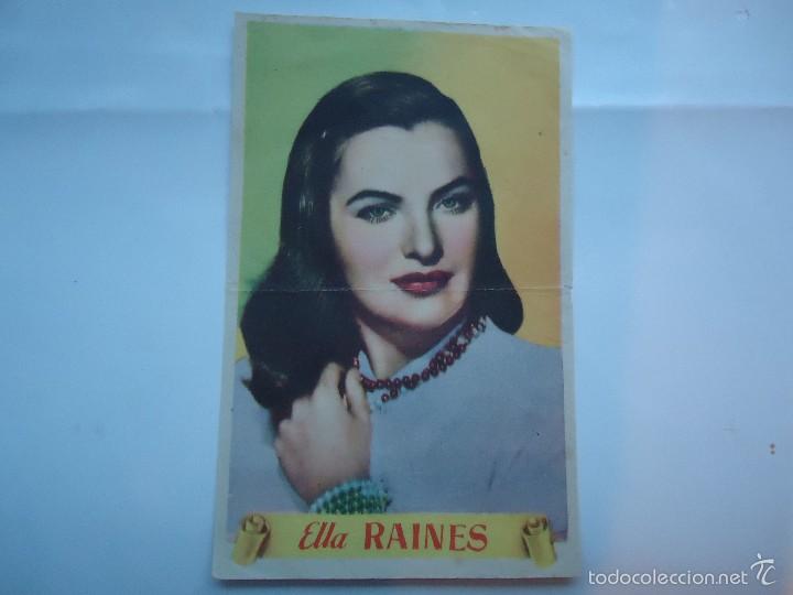 Cine: PROGRAMA DE:LA ACTRIZ NORTEAMERICANA ELLA RAINES. S/P.