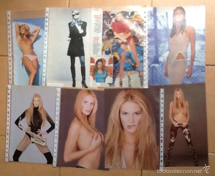 Cine: ELLE MACPHERSON, LOTE DE MAS DE 210 P&Aacute;GINAS DE RECORTES DE PRENSA EN FUNDAS DE PL&Aacute;STICO