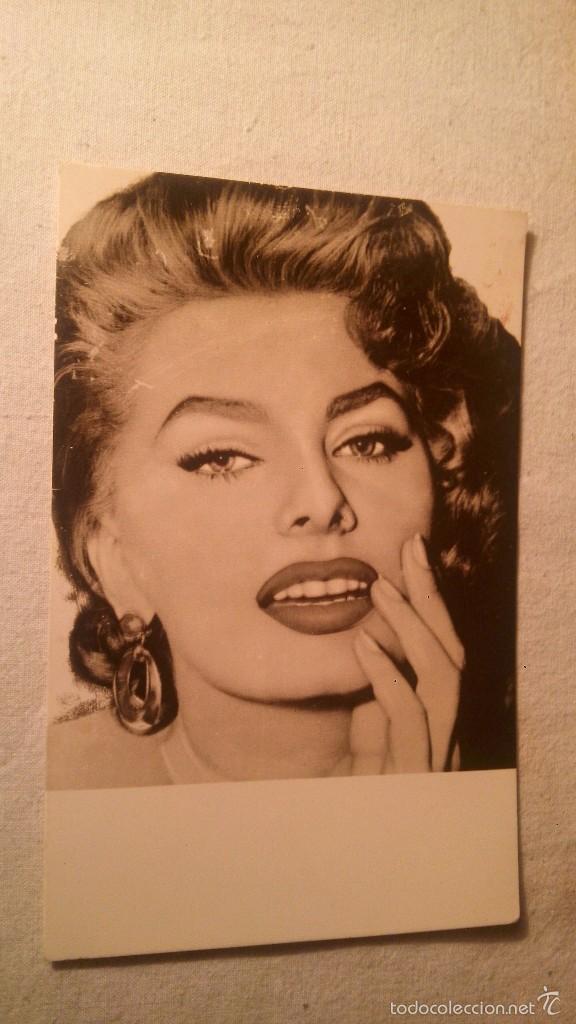 Cine: ANTIGUA POSTAL ACTRIZ SOFIA LOREN