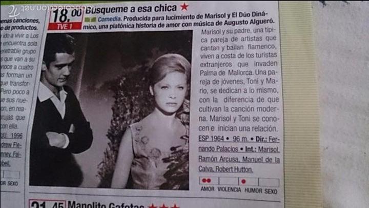 Cine: Fotograma de Marisol.