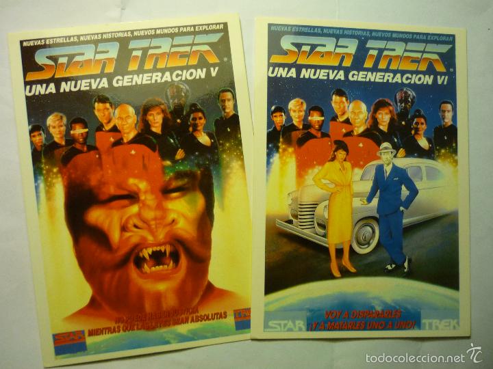 Cine: lote postales star trek -generacion 5 y 6