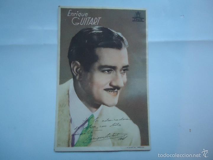 Cine: PROGRAMA DE ENRIQUE GUITART. DEDICADO Y FIRMADO CIFESA. CON PUBLICIDAD M&Aacute;LAGA CINEMA.
