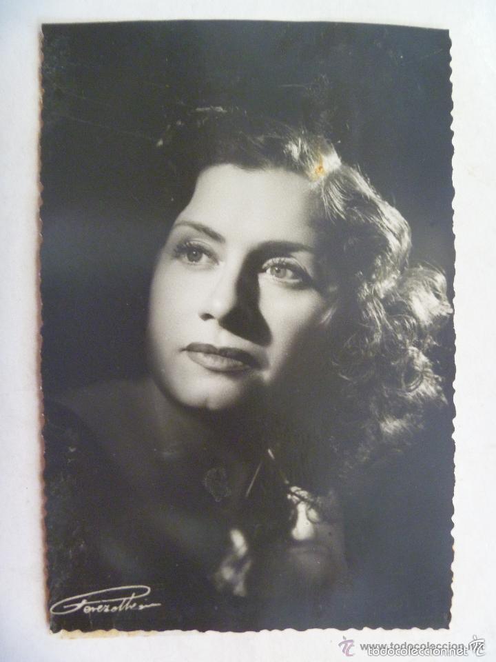 Cine: PRECIOSA FOTO DE LA ACTRIZ SEVILLANA AMALIA RODRIGUEZ . FIRMADA POR FOTOGRAFO