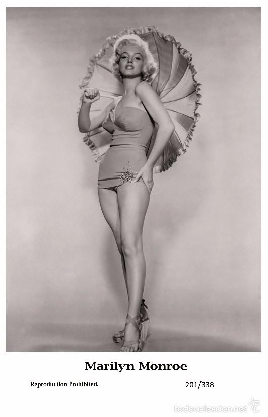 Cine: MARILYN MONROE - Film star Pin Up PHOTO POSTCARD- Publisher Swiftsure 2000 (201/338)