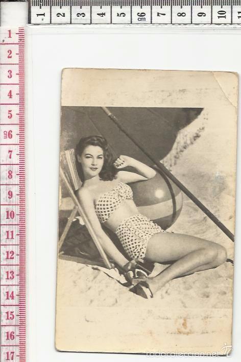 Cine: 21.42 TARJETA POSTAL, FOTOGRAF&Iacute;A, BLANCO Y NEGRO, ACTRIZ DE CINE, AVA GARDNER
