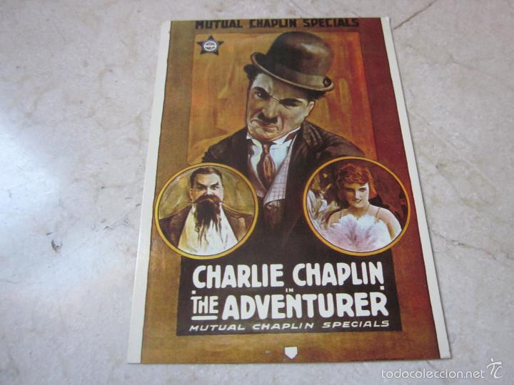Cine: POSTAL CHARLIE CHAPLIN EN THE ADVENTURER - EDITIONS NUGERON FRANCIA