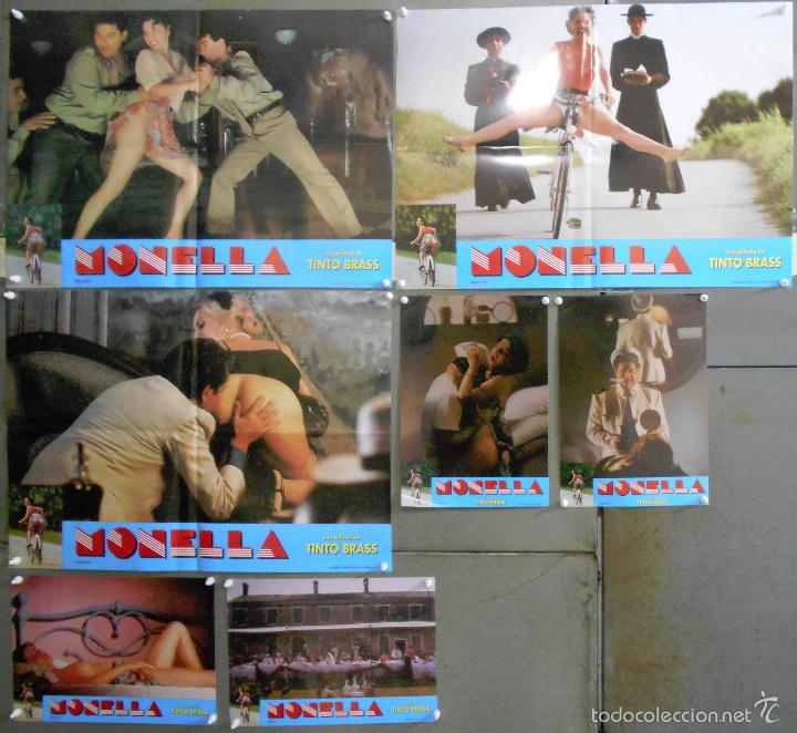 Kino: QQ62 MONELLA TINTO BRASS SET COMPLETO 7 FOTOCROMOS ORIGINAL ESTRENO