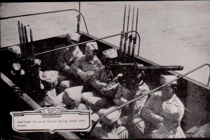 Cinema: C2-34 II GUERRA MUNDIAL  EE.UU. Foto-lamina Tanqueta Militar Americana Semioruga de transporte de pe