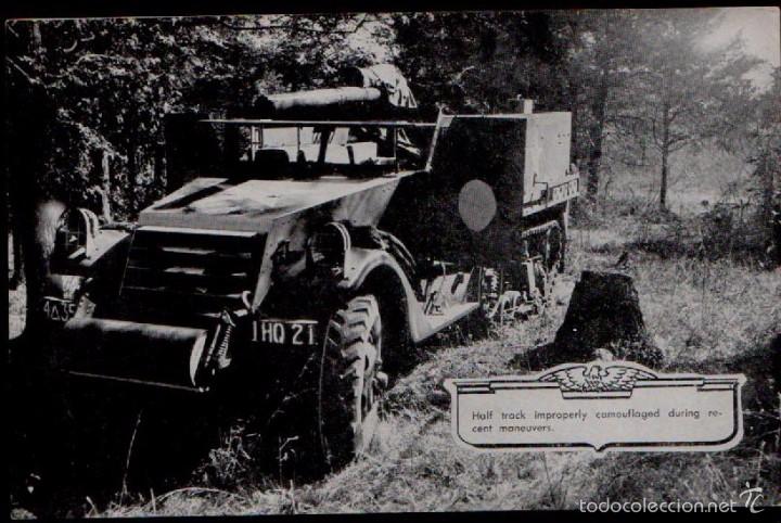 Cinema: C2-39 II GUERRA MUNDIAL EE.UU. Foto-lamina - Vehiculo incorrectamente camuflado en mitad de la pista