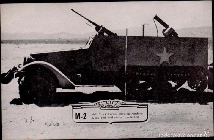Cinema: C2-60 II GUERRA MUNDIAL EE.UU. Foto-lamina - Portador en media pista que Muestra una ametralladora y