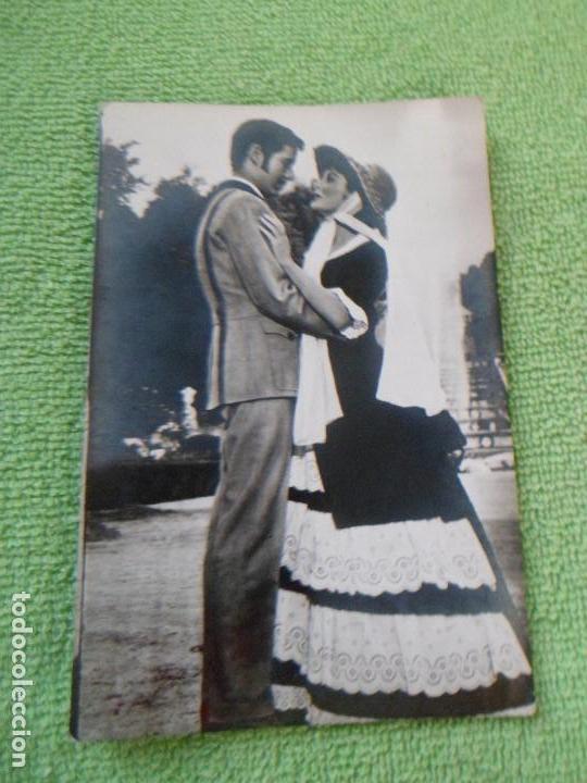 Cine: PAQUITA RICO Y VICENTE PARRA - POSTAL DE 9 X 14 A&Ntilde;O 1959