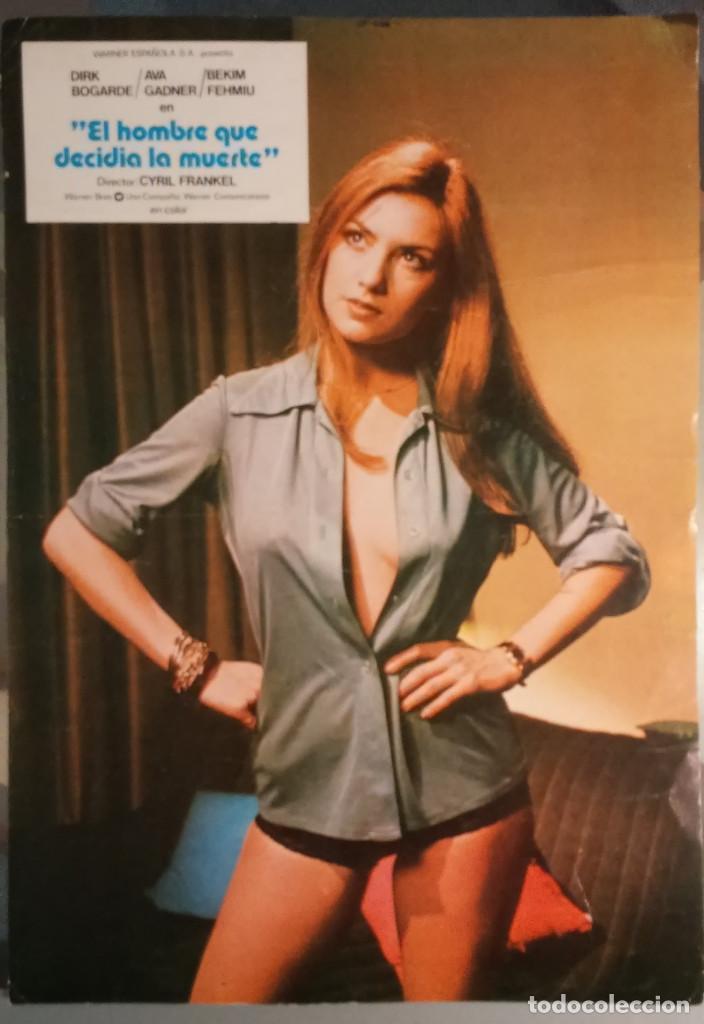 Cine: FOTOCROMO ORIGINAL -24*34 - EL HOMBRE QUE DECIDIA LA MUERTE - AVA GARDNER - NICOLE CALFAN