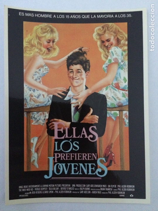 Cinema: Postal ELLAS LOS PREFIEREN J&Oacute;VENES (In the mood) con Patrick Dempsey, Talia Balsam, Beverly d'Angelo