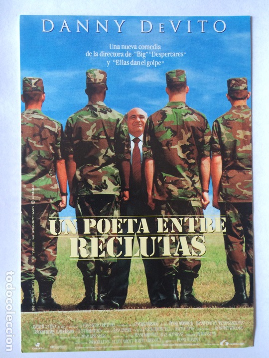 Cin&eacute;ma: Postal UN POETA ENTRE RECLUTAS (Renaissance Man) con Danny DeVito, Mark Wahlberg, Gregory Hines