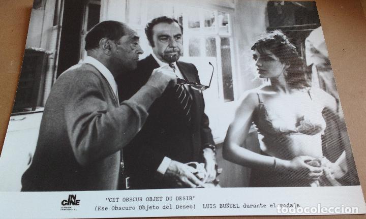 Cine: CINCO FOTOGRAFIAS DISTRIBUIDORA CINE, FRANCES, ESPA&Ntilde;OL, ESE OSCURO OBJETO DEL DESEO. LUIS BU&Ntilde;UEL.VER