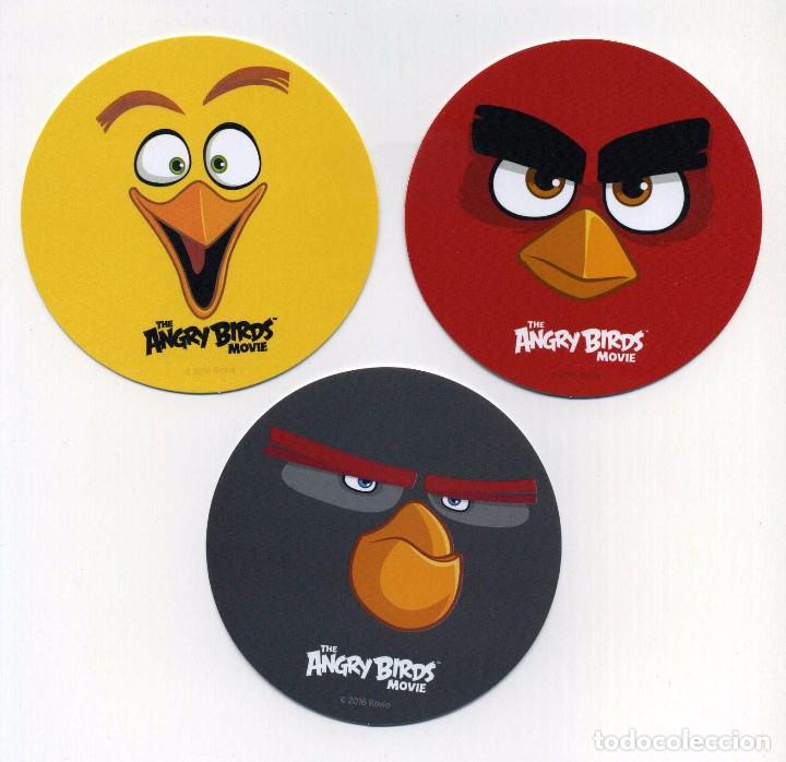 Cine: THE ANGRY BIRDS. 3 POSAVASOS.