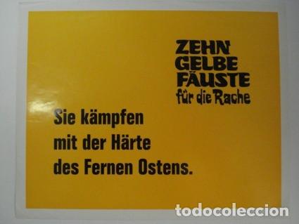 Cine: MAM-079 DAVID CHIANG 1972 CARTELERA DEL FILM -KUNG FU KILLERS- 29.50 X 24 CMS. FOTOCROMO 01.