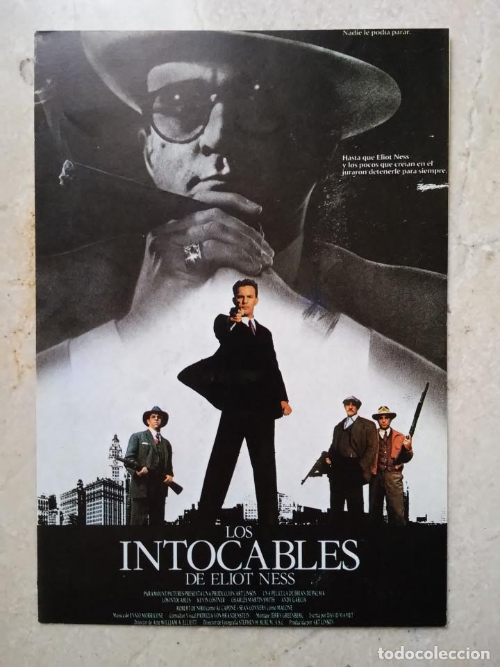 Cine: TARJETA ORIGINAL -10*15 - LOS INTOCABLES DE ELIOT NESS - KEVIN COSTNER - SEAN CONNERY