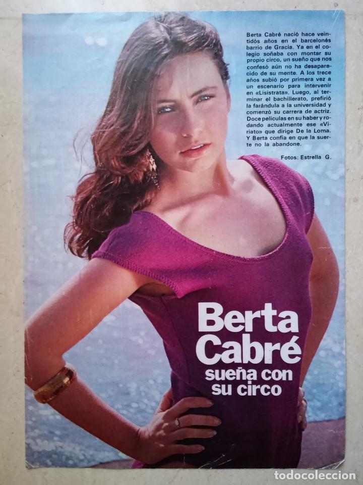 Lamina Coleccionable A4 Berta Cabre Album Vendido En Venta Directa 66285742 