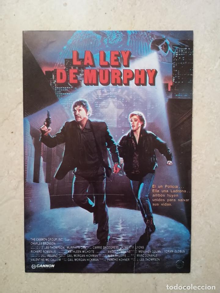 Cine: TARJETA ORIGINAL -10*15 - LA LEY DE MURPHY - CHARLES BRONSON