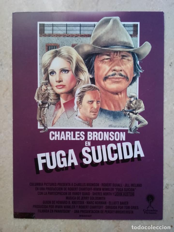 Cine: IMPRESO ORIGINAL -9*13 - FUGA SUICIDA - CHARLES BRONSON