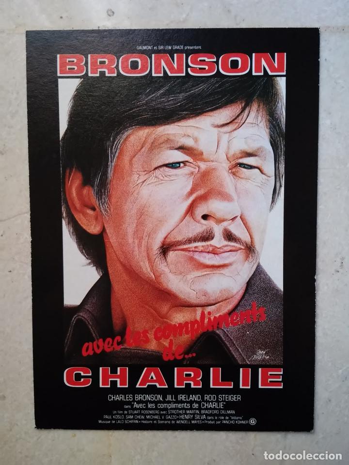 Cine: TARJETA ORIGINAL -10*15 - CHARLIE - CHARLES BRONSON