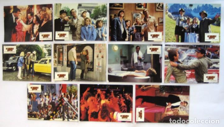Cine: Las vacaciones europeas de una chiflada familia americana LOTE DE 11 FOTOCROMOS ORIGINALES 24x34