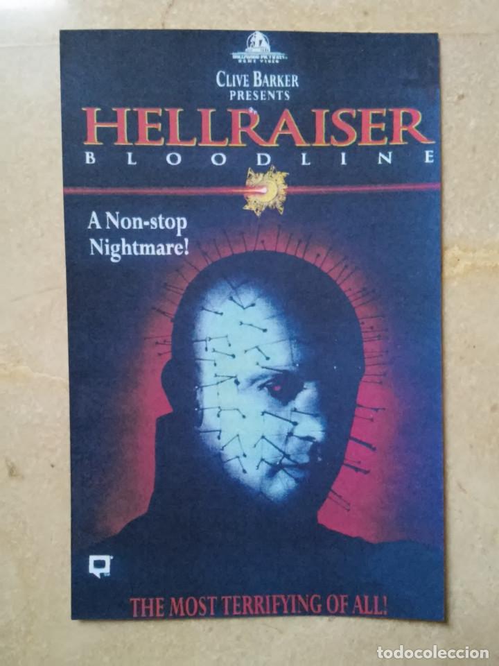 Cine: IMPRESO PAPEL -9*13 - HELLRAISER 4 BLOODLINE - TERROR - PINHEAD