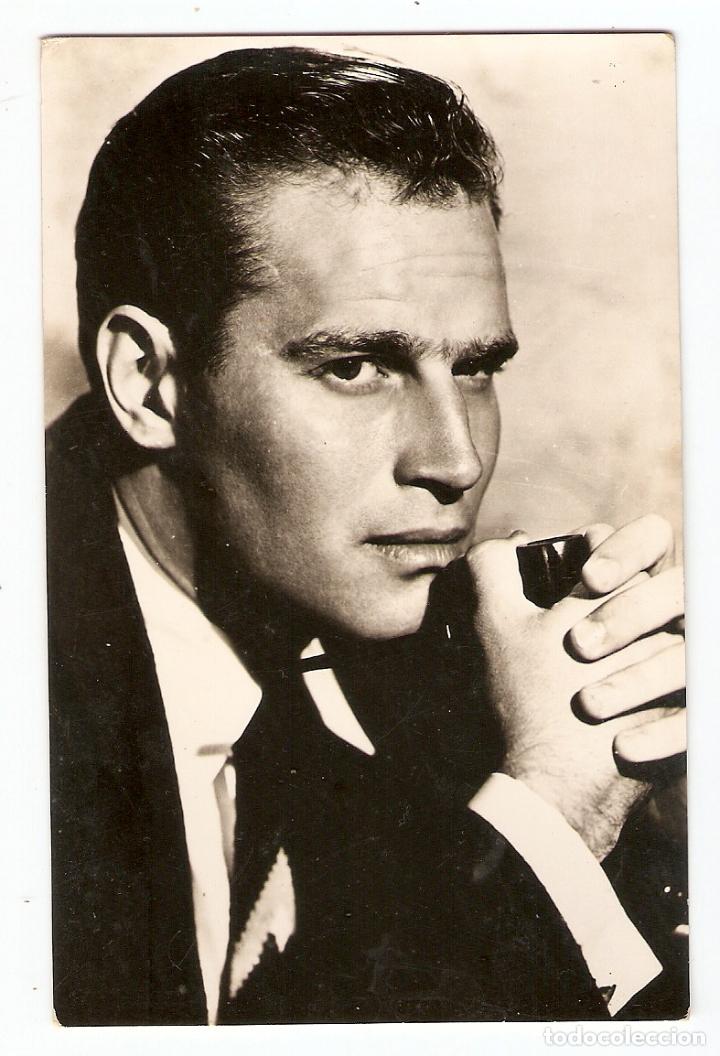 Cine: POSTAL - CHARLTON HESTON - PROTAGONISTA DE LA PEL&Iacute;CULA: PASI&Oacute;N BAJO LA NIEBLA
