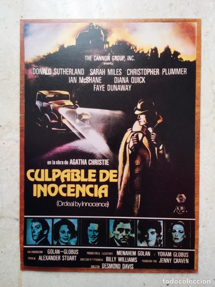Cine: FOTO 10*15 - CULPABLE DE INOCENCIA - DONALD SUTHERLAND - AGATHA CHRISTIE