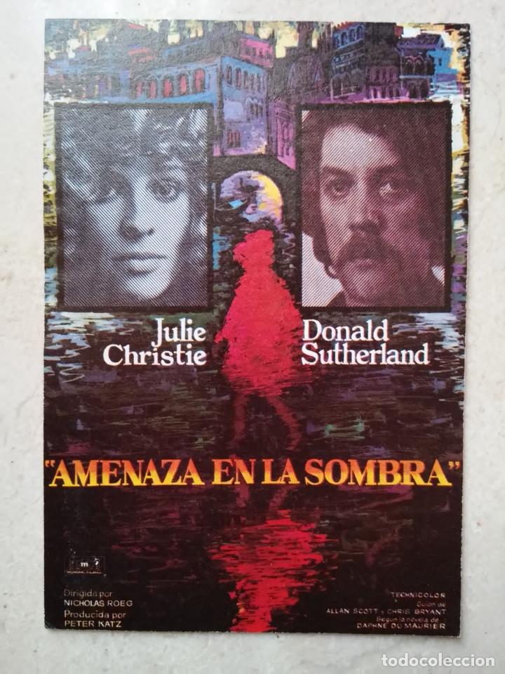 Cine: FICHA COLECCIONABLE -10*15 - AMENAZA EN LA SOMBRA - DONALD SUTHERLAND - TERROR - JULIE CHRISTIE