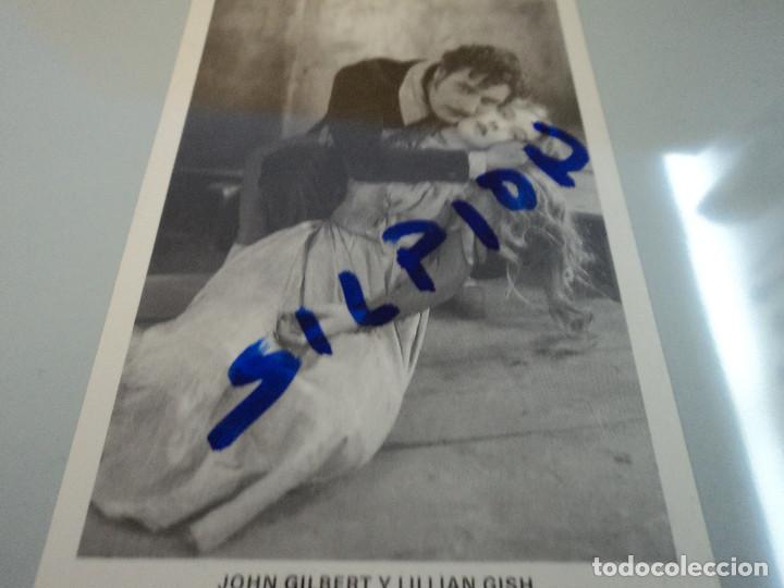 Cinema: foto postal de john gilbert y lillian gish