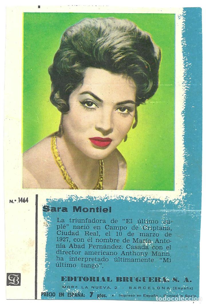 Cine: F25210 SARA MONTIEL FOTO CONTRAPORTADA NOVELITA
