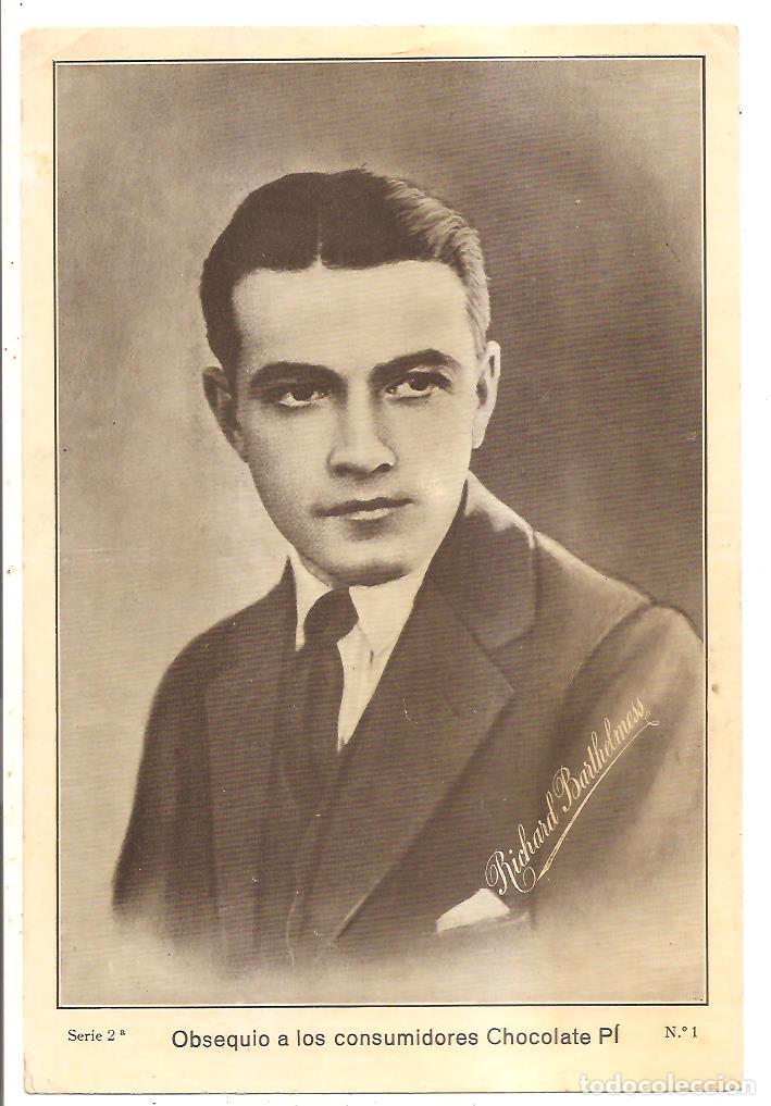 Cin&eacute;ma: CROMO DE CINE A&Ntilde;OS 20 GRAN TAMA&Ntilde;O (25X17CM) RICHARD BARTHELMESS - CHOCOLATE P&Iacute;
