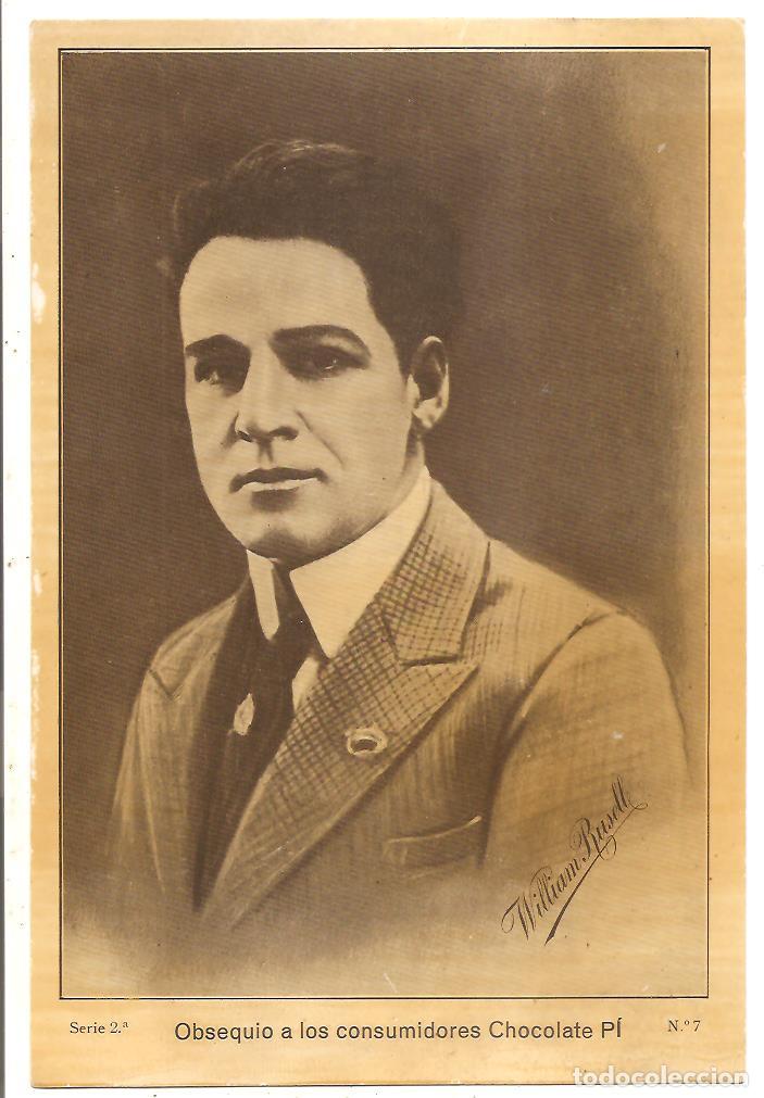 Cin&eacute;ma: CROMO DE CINE A&Ntilde;OS 20 GRAN TAMA&Ntilde;O (25X17CM) WILLIAM RUSELL - CHOCOLATE P&Iacute;