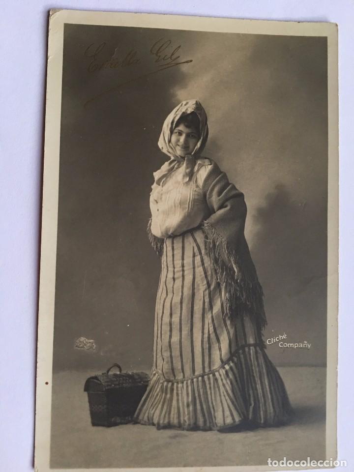 Cine: RA300 TARJETA POSTAL ORIGINAL P.P.S.XX 1905 Estrella Gil. Artista Cupletista. Valenciana. ESCRITA