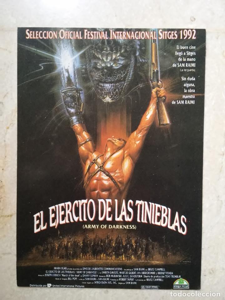 Cinema: FICHA COLECCIONABLE 9*13-EL EJERCITO DE LAS TINIEBLAS POSESION INFERNAL - TERROR - GORE - SAM RAIMI