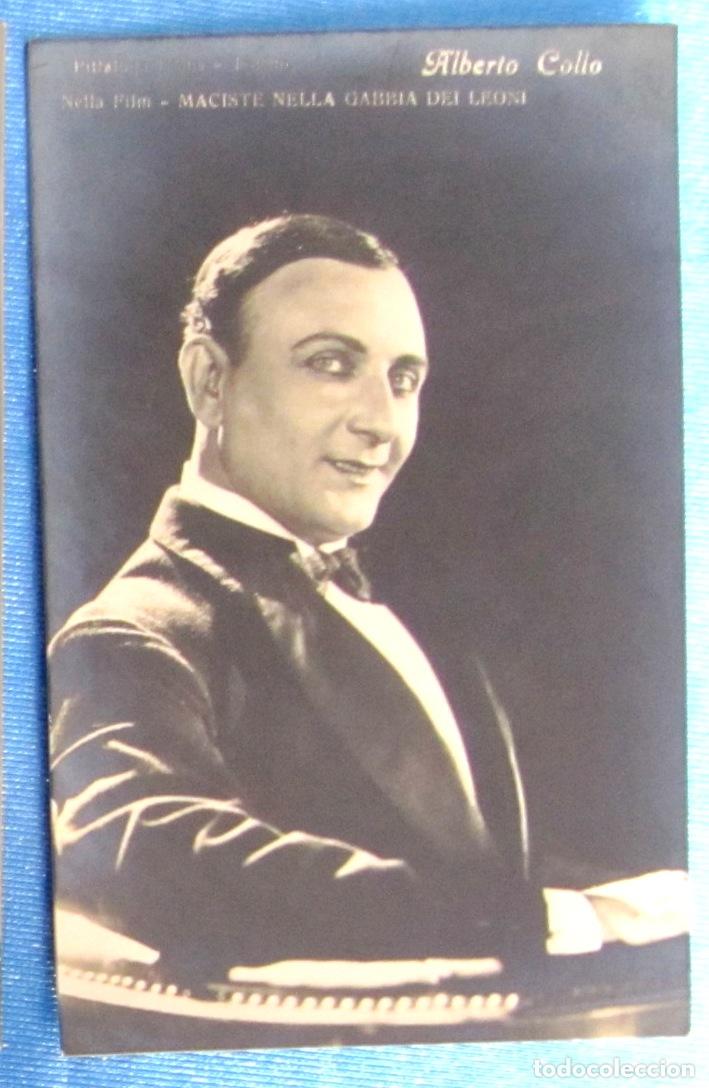 Cine: POSTAL PEL&Iacute;CULA MACISTE NELLA GABBIA DEI LEONI. ALBERTO COLLO. PITTALUGA FILMS, TORINO. ED. A TRALDI
