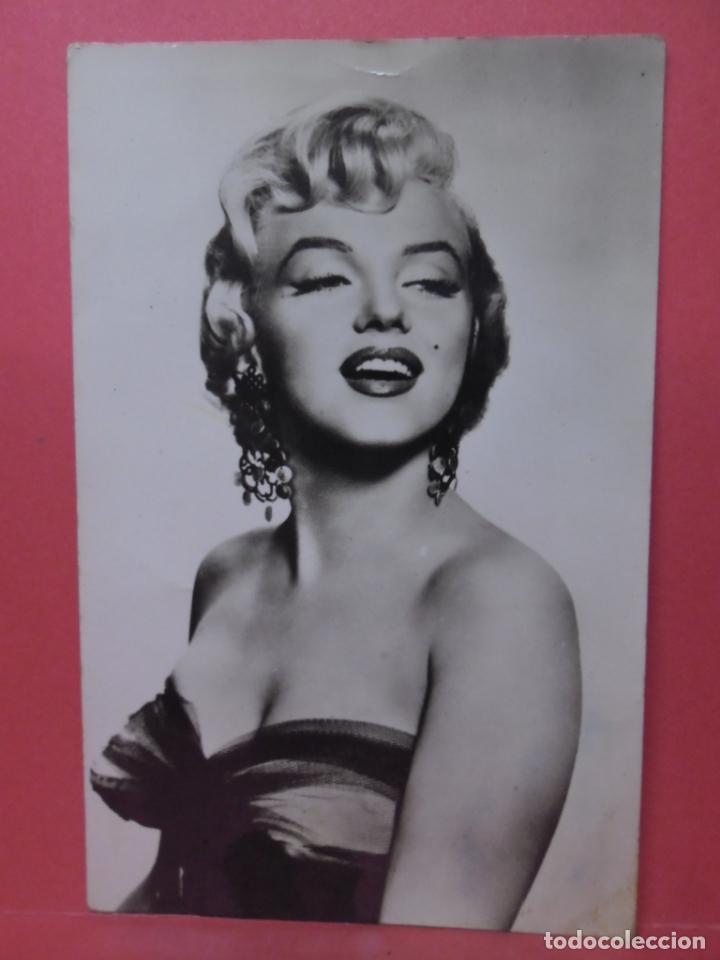 Cine: postal - foto - marilyn monroe - escrita