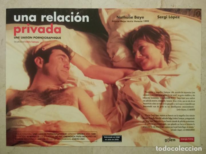 Cine: PUBLICIDAD ORIGINAL -A4- RECOIL - ARCHIVO - NATHALIE BAYE - SERGI LOPEZ