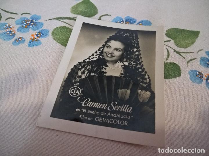 Cine: CARMEN SEVILLA-EL SUE&Ntilde;O DE ANDALUCIA-PUBLICIDAD INFONAL-ROLLFILMS-N.