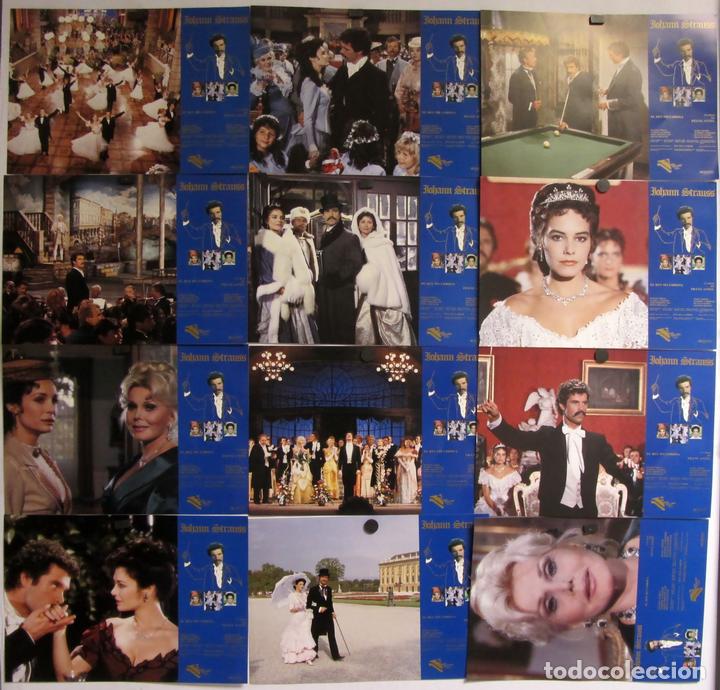 Cine: 12 Fotocromos originales de la pelicula Johann Strauss, el rey sin corona. Muy buen estado 34 x 24 c