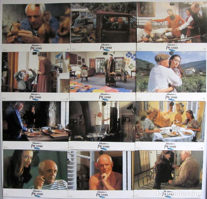 Cine: 12 Fotocromos originales de la pelicula Sobrevivir a Picasso. Muy buen estado 34 x 24 cms.