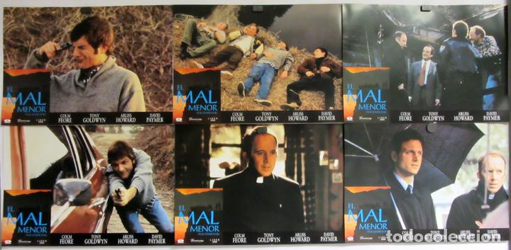 Cine: 6 Fotocromos originales de la pelicula El mal menor. Muy buen estado 34 x 24 cms.