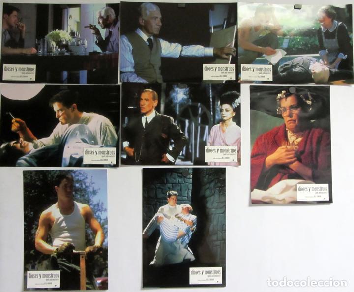 Cine: 8 Fotocromos originales de la pelicula Dioses y monstruos. Muy buen estado 34 x 24 cms.