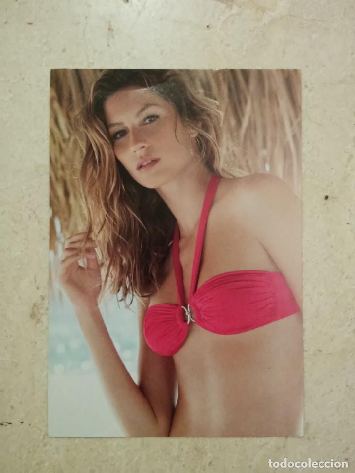 Cine: TARJETA ACARTONADA -10*15- Gisele Bundchen - MODELO - ACTRIZ CINE - Gisele B&uuml;ndchen