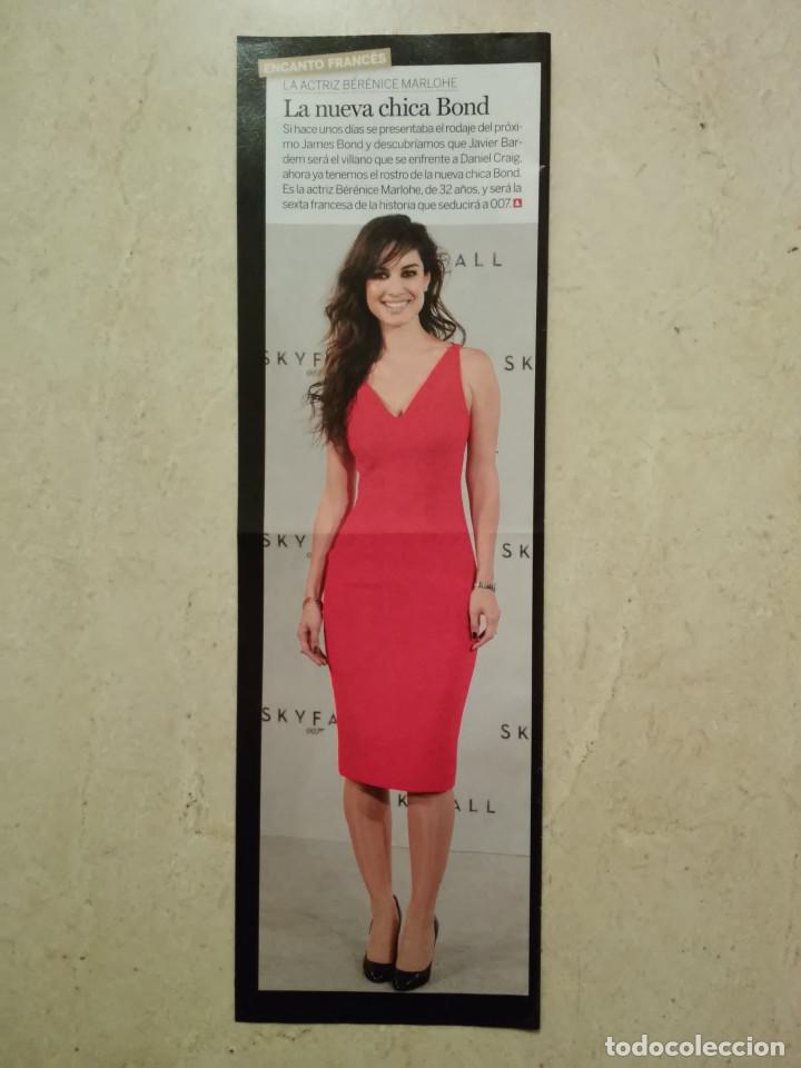 Cine: ANUNCIO FOTO-RECORTE -10*25- B&eacute;r&eacute;nice Marlohe - JAMES BOND - SKYFALL 2012 - 007