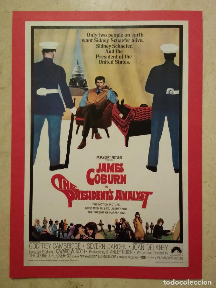 Cinema: LAMINA COLECCIONABLE -A4- THE PRESIDENT'S ANALYST - JAMES COBURN - COMEDIA