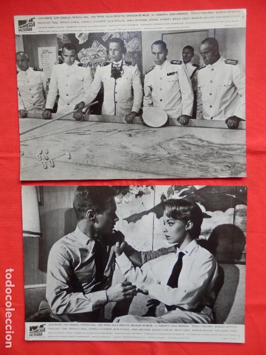 Cine: primera victoria, 5 fotocromos americanos, excte. estado,jhon wayne kirk douglas