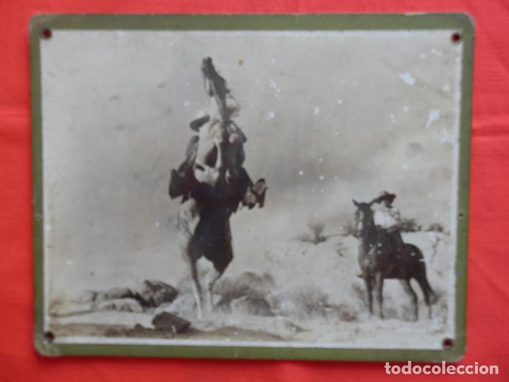 Cinema: Antiguo fotocromo cart&oacute;n hispano american films, pelicula western desconocida